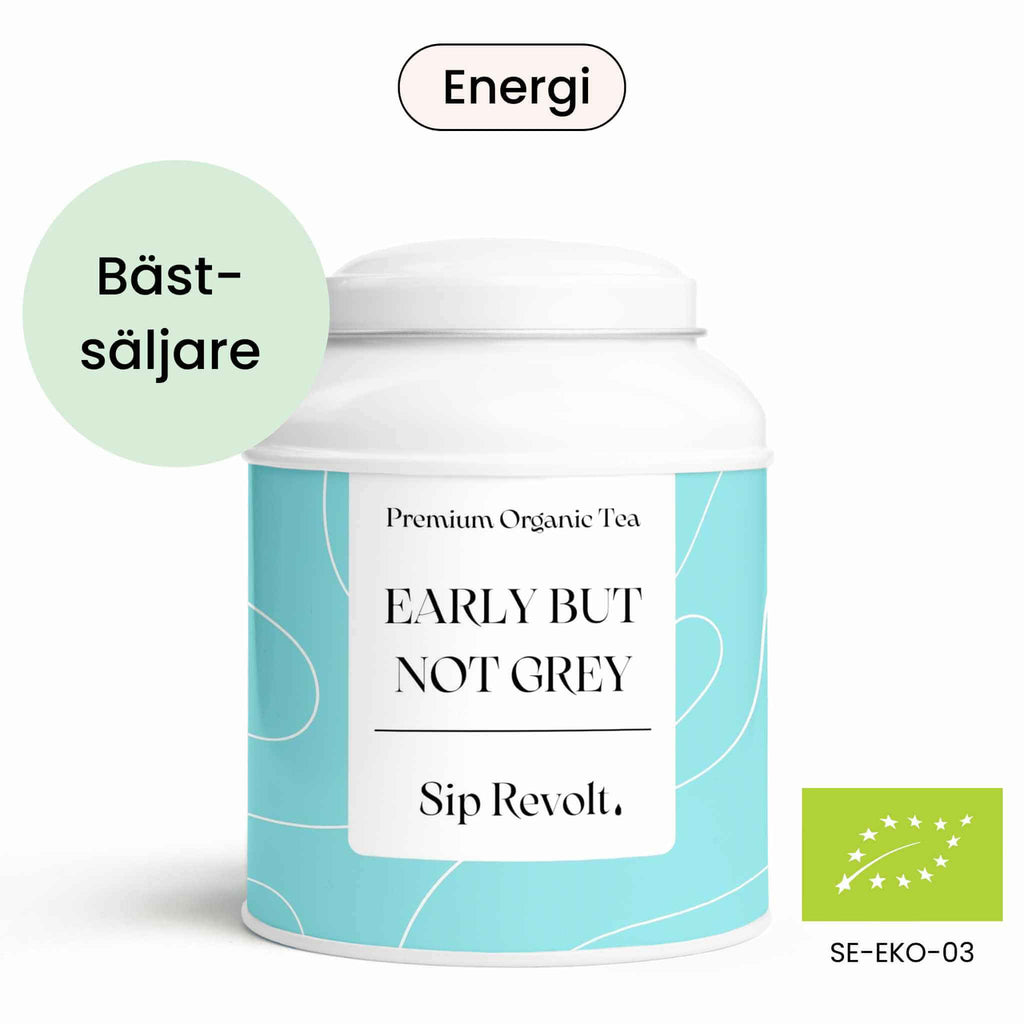 sip revolt te early but not grey earl grey svart ekologiskt te med bergamott burk