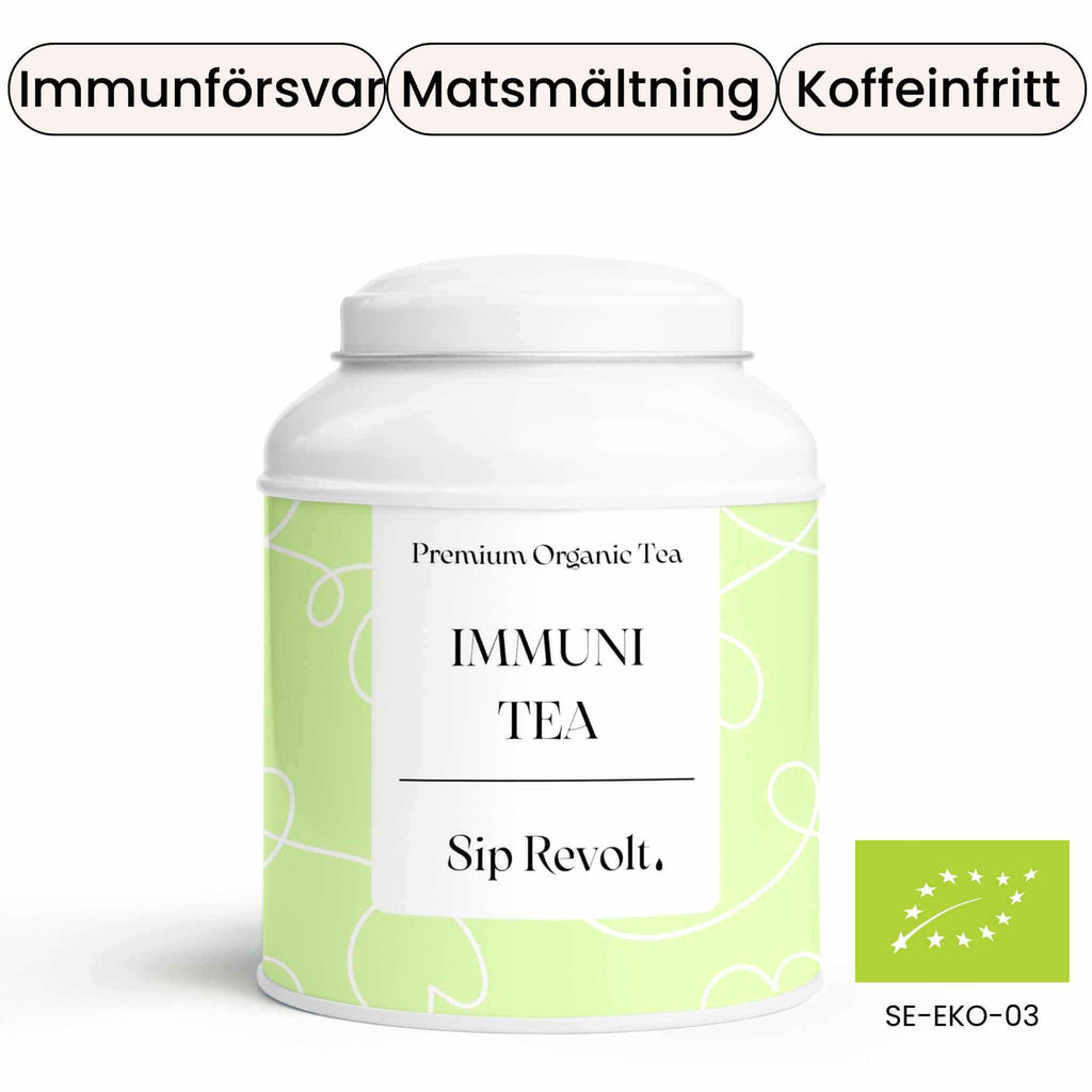 sip revolt te immunitea örtte koffeinfritt god hälsa immunitet ekologiskt burk