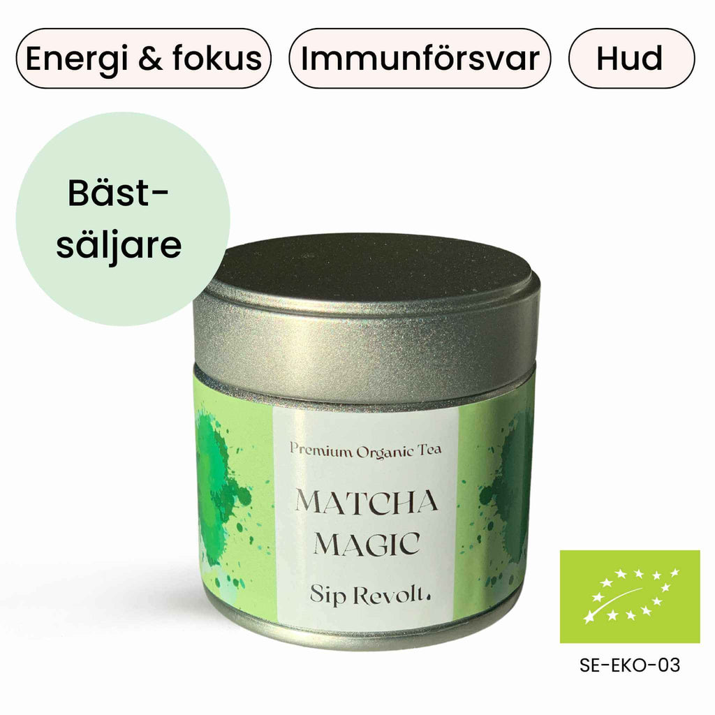 sip revolt matcha grönt te ceremoniell premium kvalitet antioxidanter nyttigt