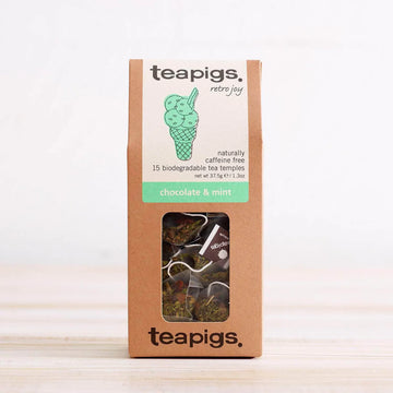 sip revolt te chocolate & mint från teapigs 15 tepåsar