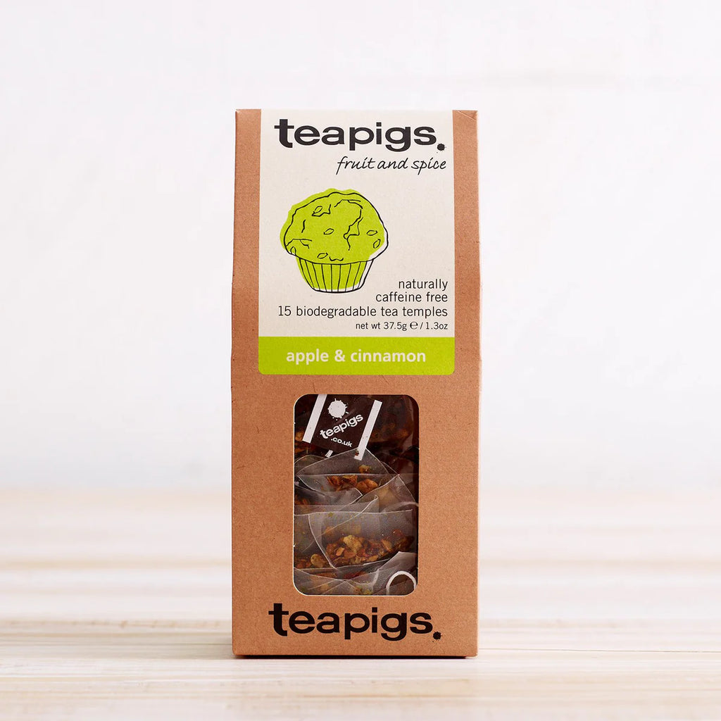 sip revolt apple & cinnamon äpple och kanel te från teapigs 15 tepåsar